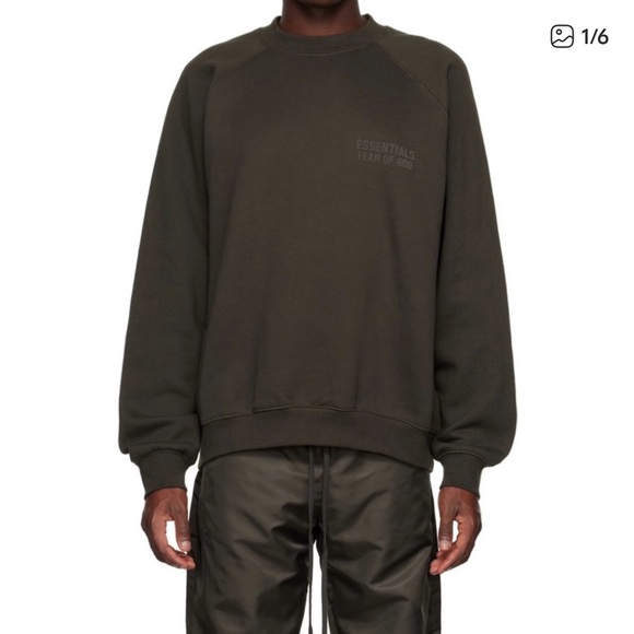 Essentials Other - NWT Fear of God Essentials Men's Dark Gray Crewneck Sweatshirt XXS